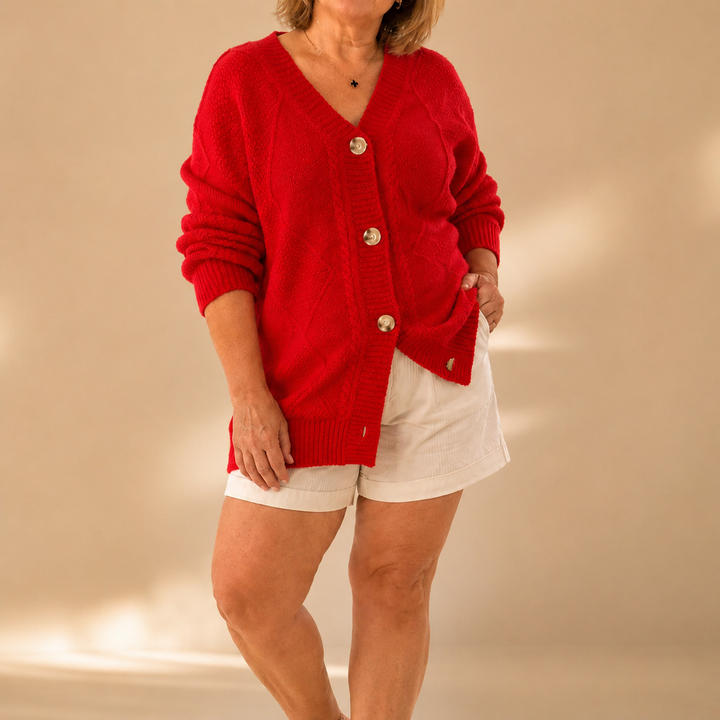 Karin | Soft Knitted Cardigan with Buttons