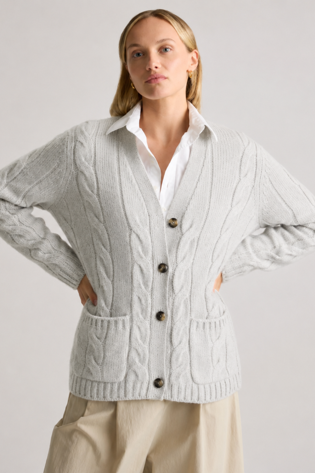 Elisa | Cable Knit Cardigan