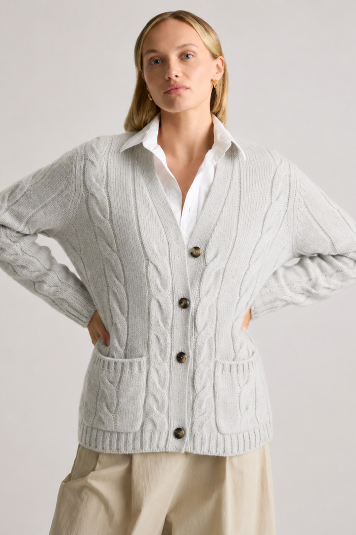 Elisa | Cable Knit Cardigan