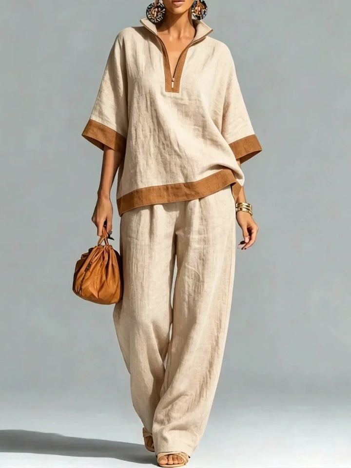 Geneva | Fluid Suit with High Neck