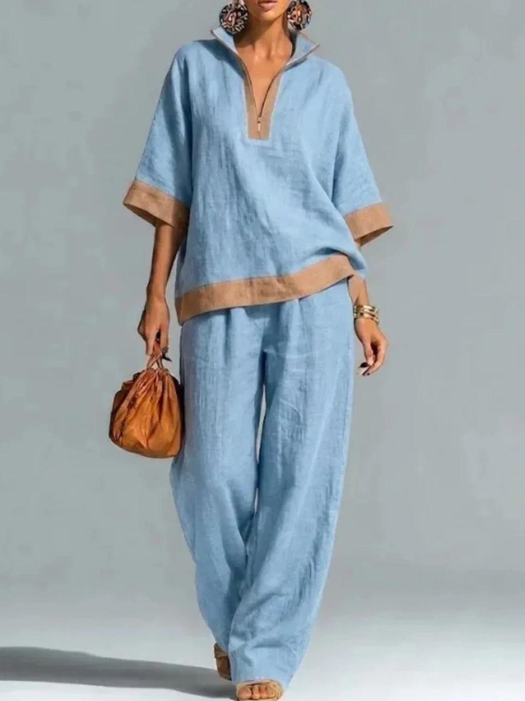 Geneva | Fluid Suit with High Neck