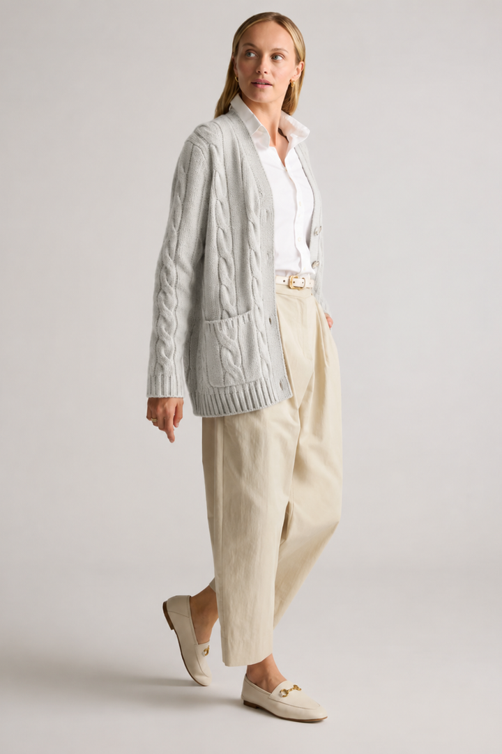 Elisa | Cable Knit Cardigan