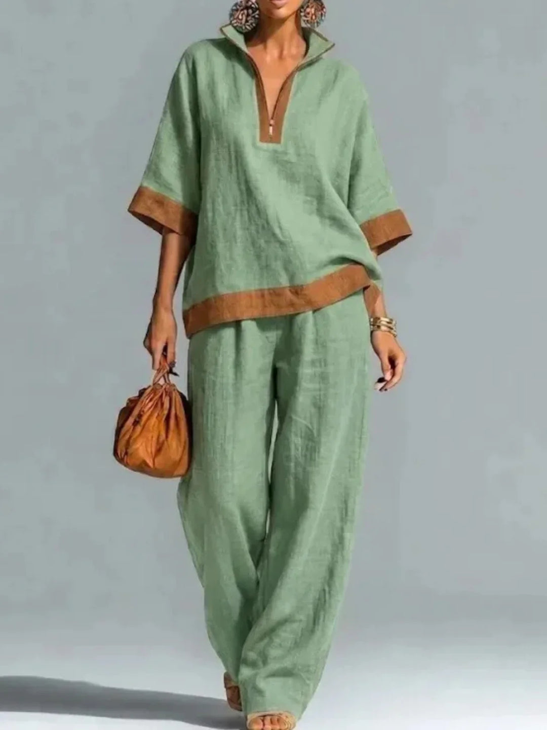 Geneva | Fluid Suit with High Neck
