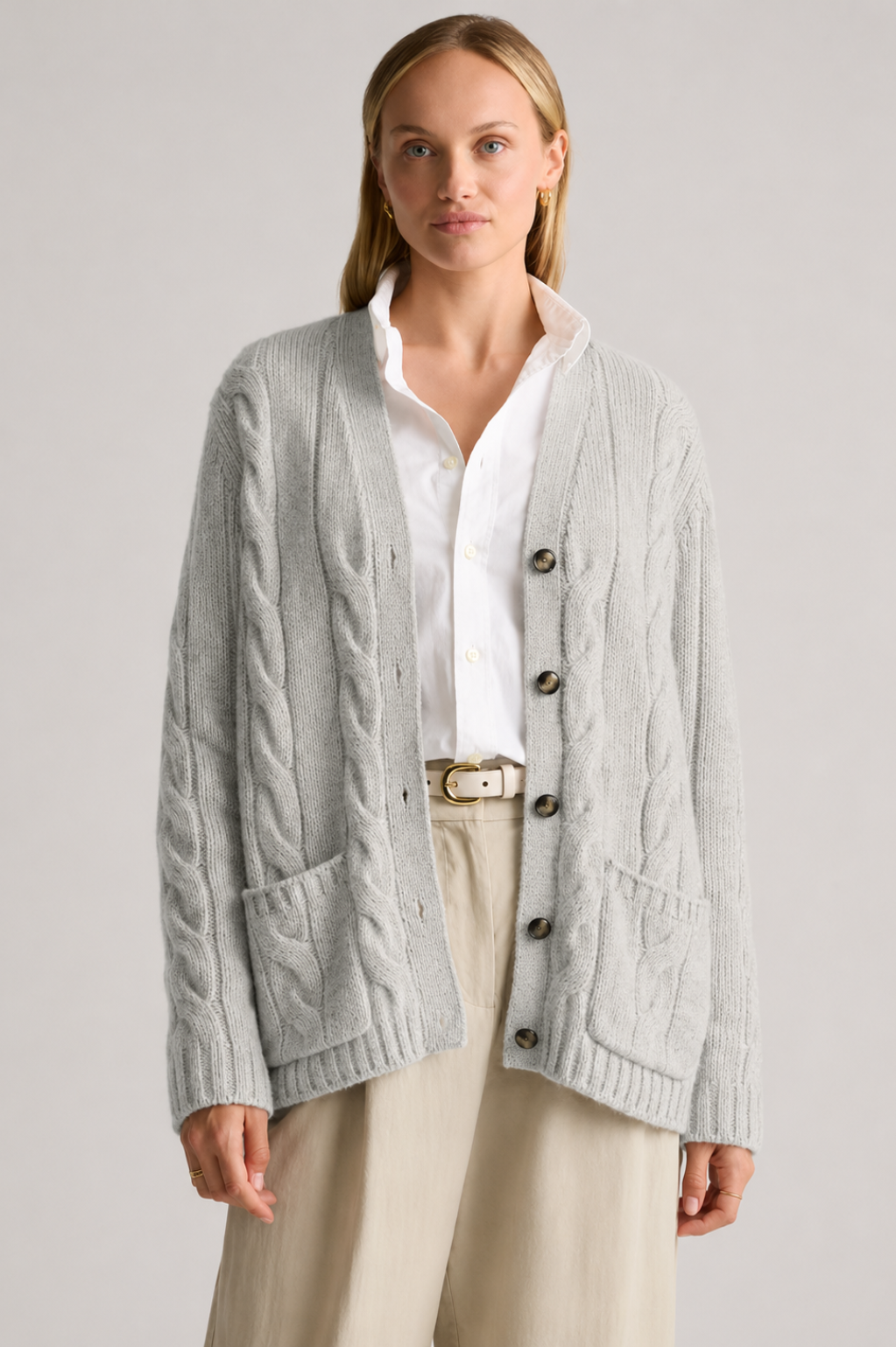 Elisa | Cable Knit Cardigan