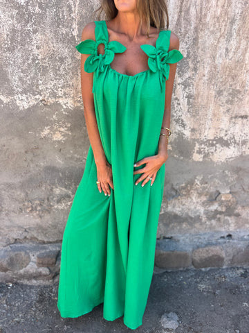 LUCIANA | Floral Strap Maxi Dress