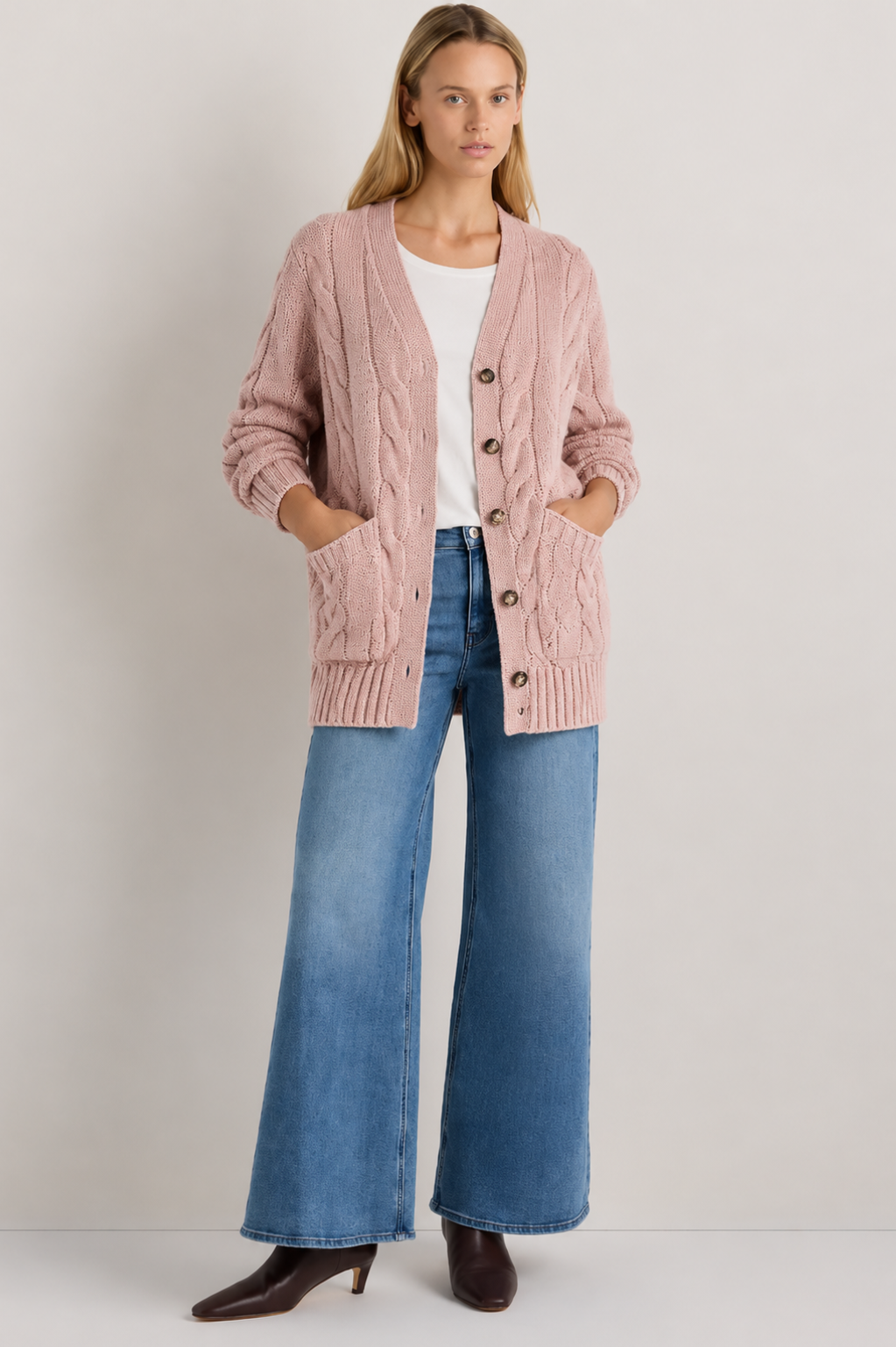 Elisa | Cable Knit Cardigan