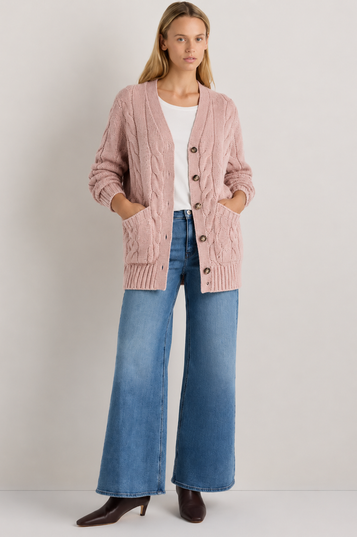Elisa | Cable Knit Cardigan