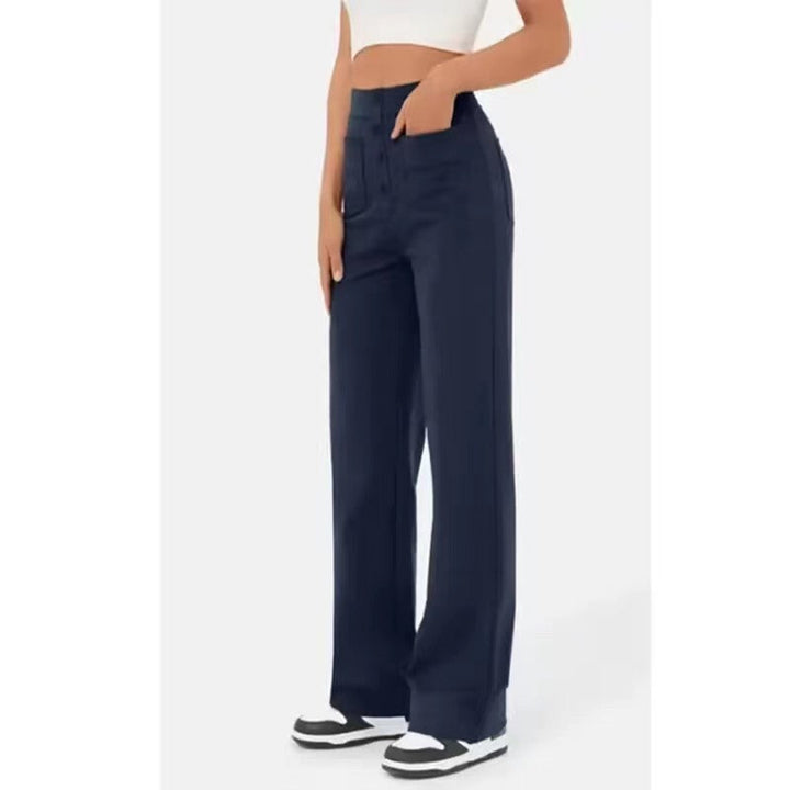 Camille | High Waist Stretch Trousers