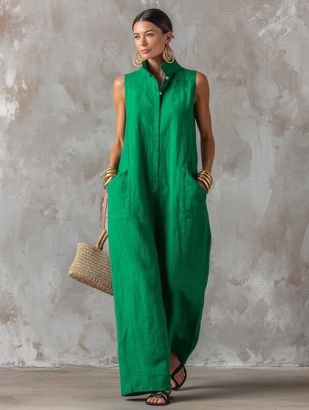 JERLINE | Relaxed Wide-Leg Jumpsuit