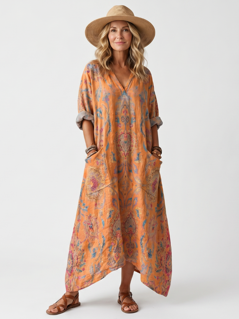 Remi | Oversized Pocket Midi Dress