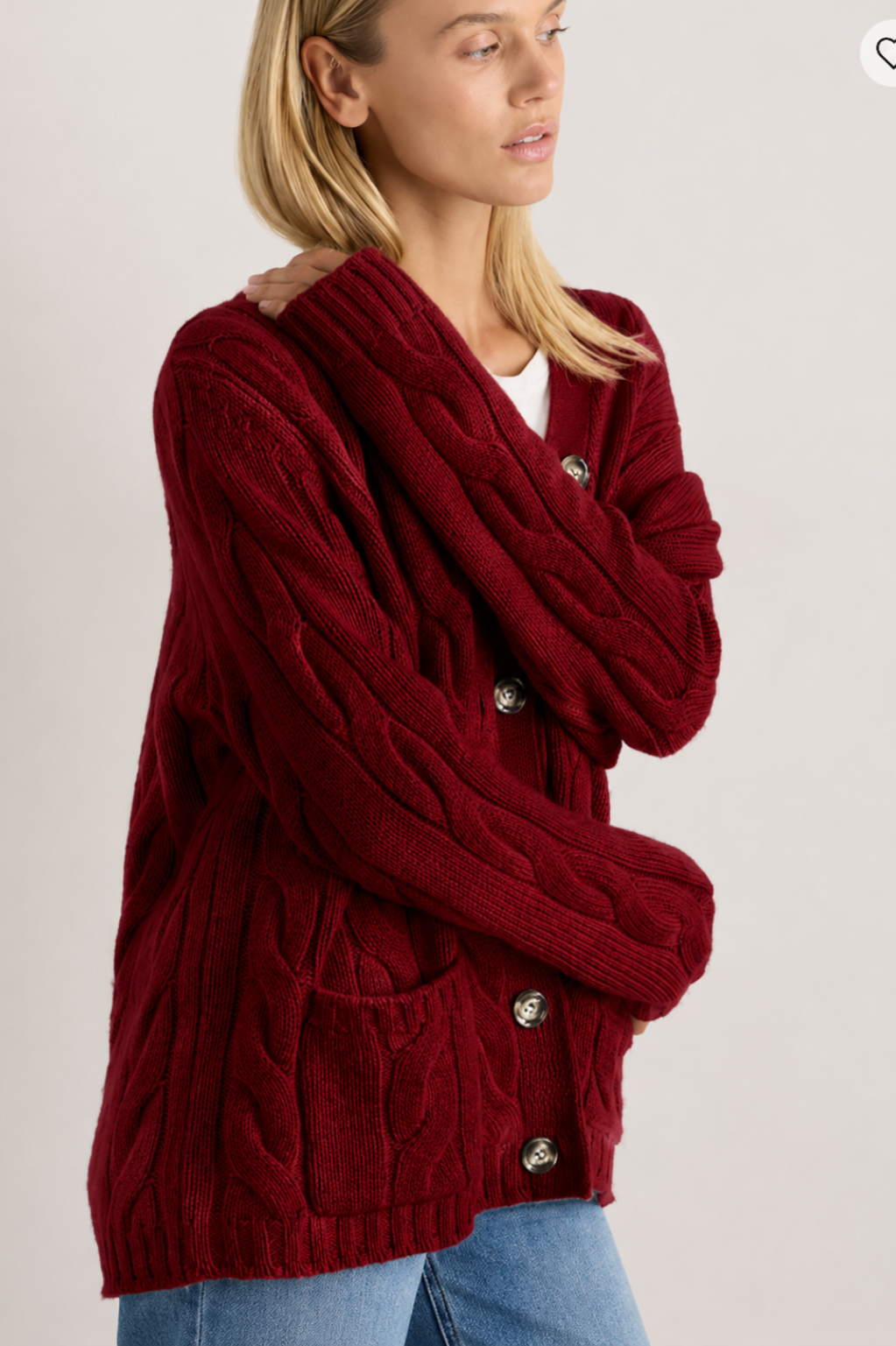 Elisa | Cable Knit Cardigan