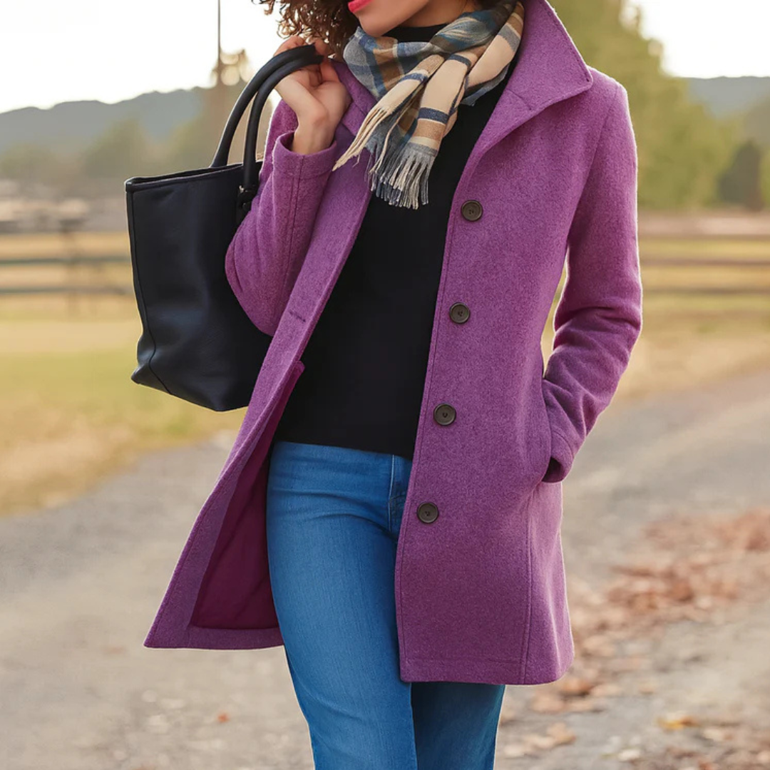 Aurora | Classic Coat with Matching Scarf Gift