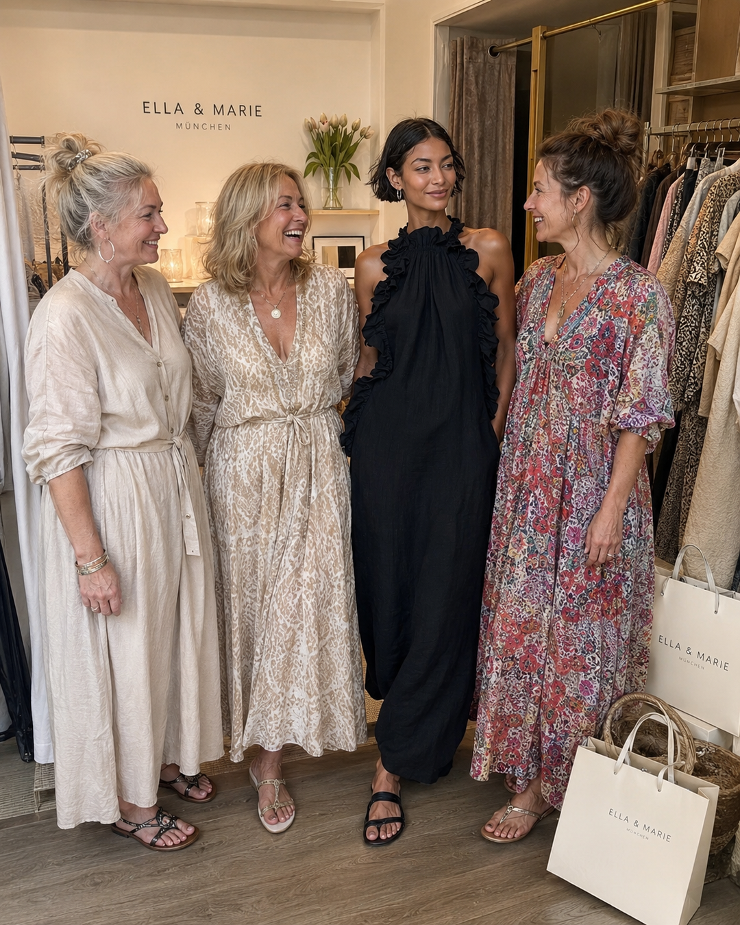 Helene | Sleeveless Maxi Dress with Ruffles