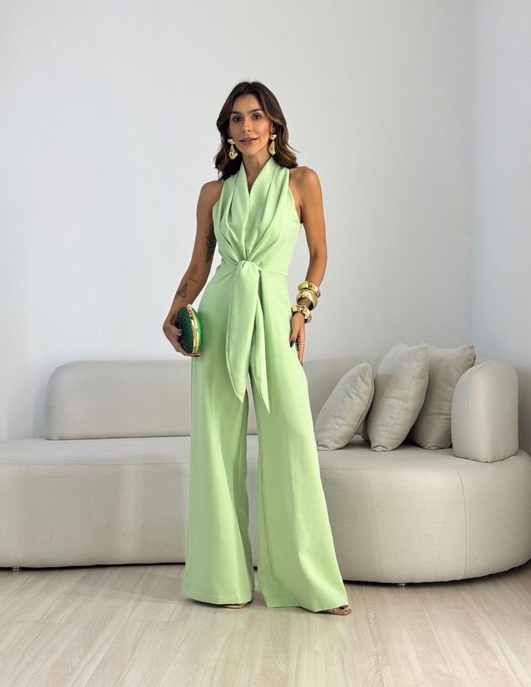 SERENA | Halter Wide-Leg Jumpsuit
