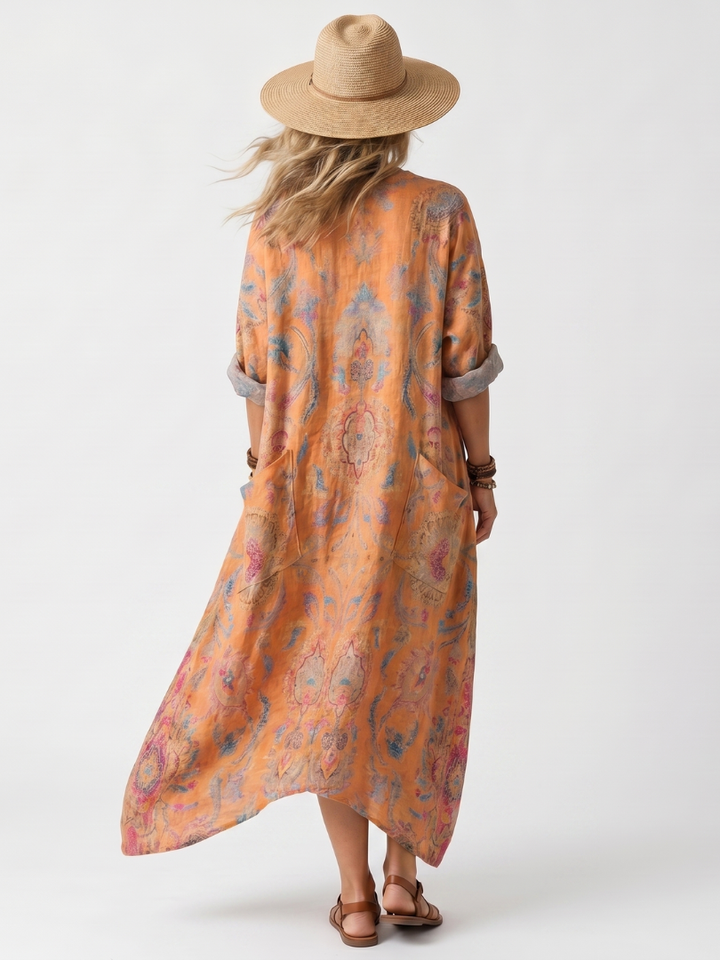 Remi | Oversized Pocket Midi Dress