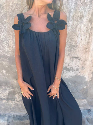 LUCIANA | Floral Strap Maxi Dress