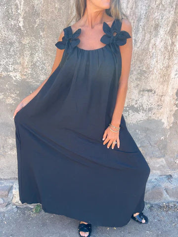 LUCIANA | Floral Strap Maxi Dress