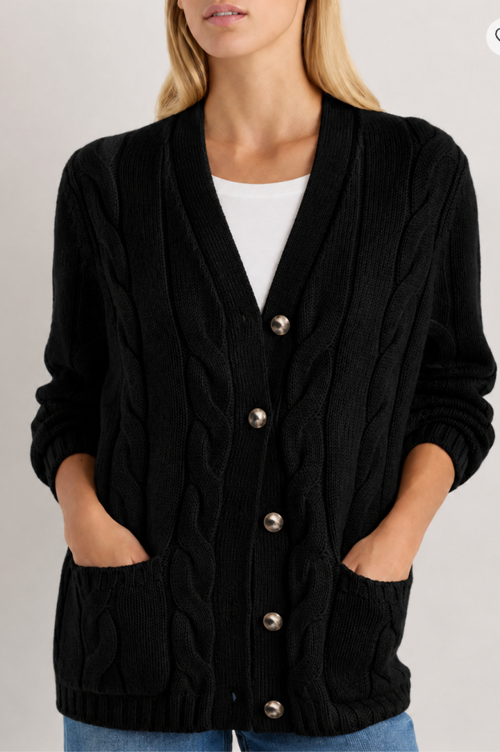 Elisa | Cable Knit Cardigan