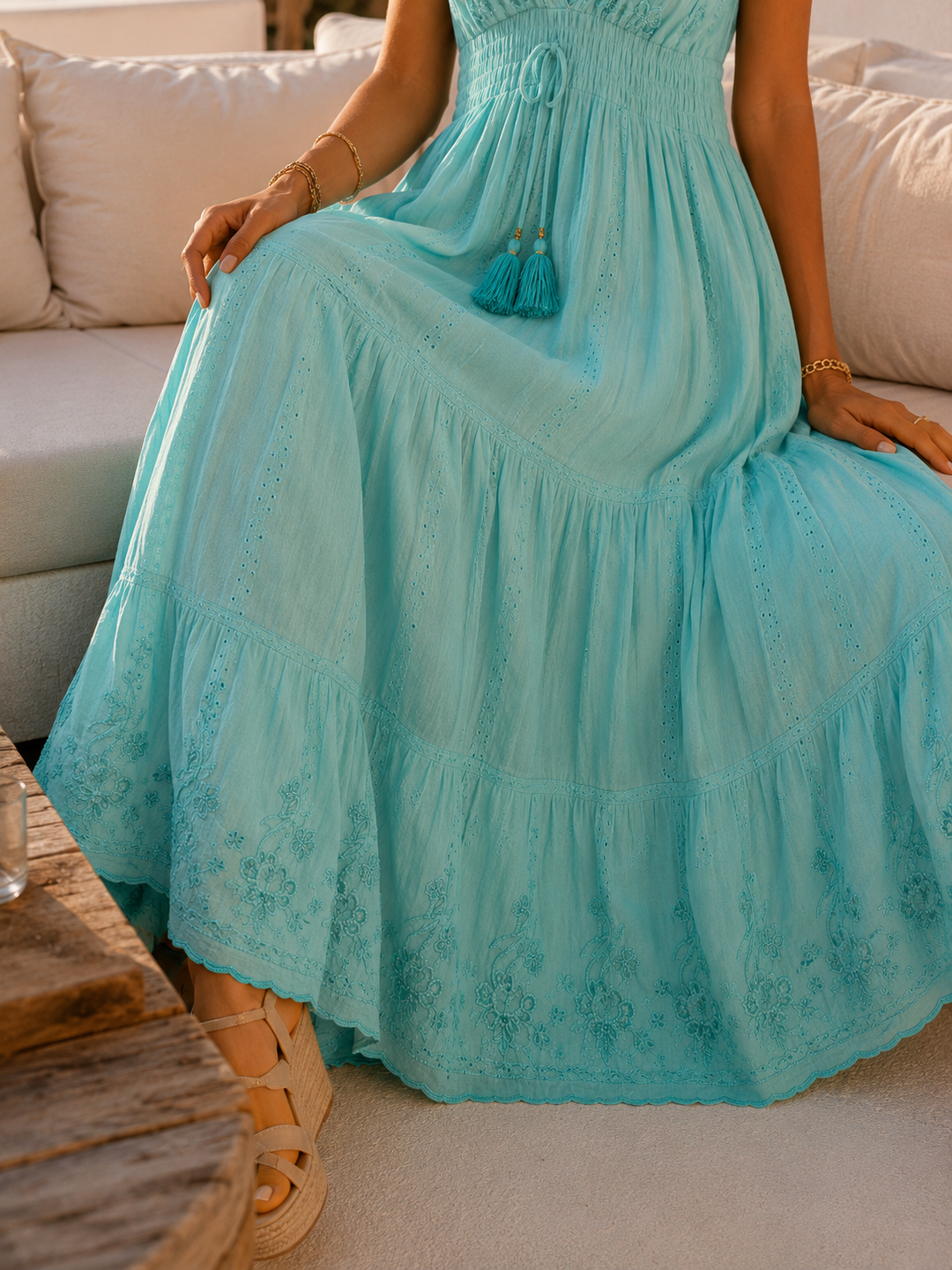 KATH |Turquoise Cala Dress