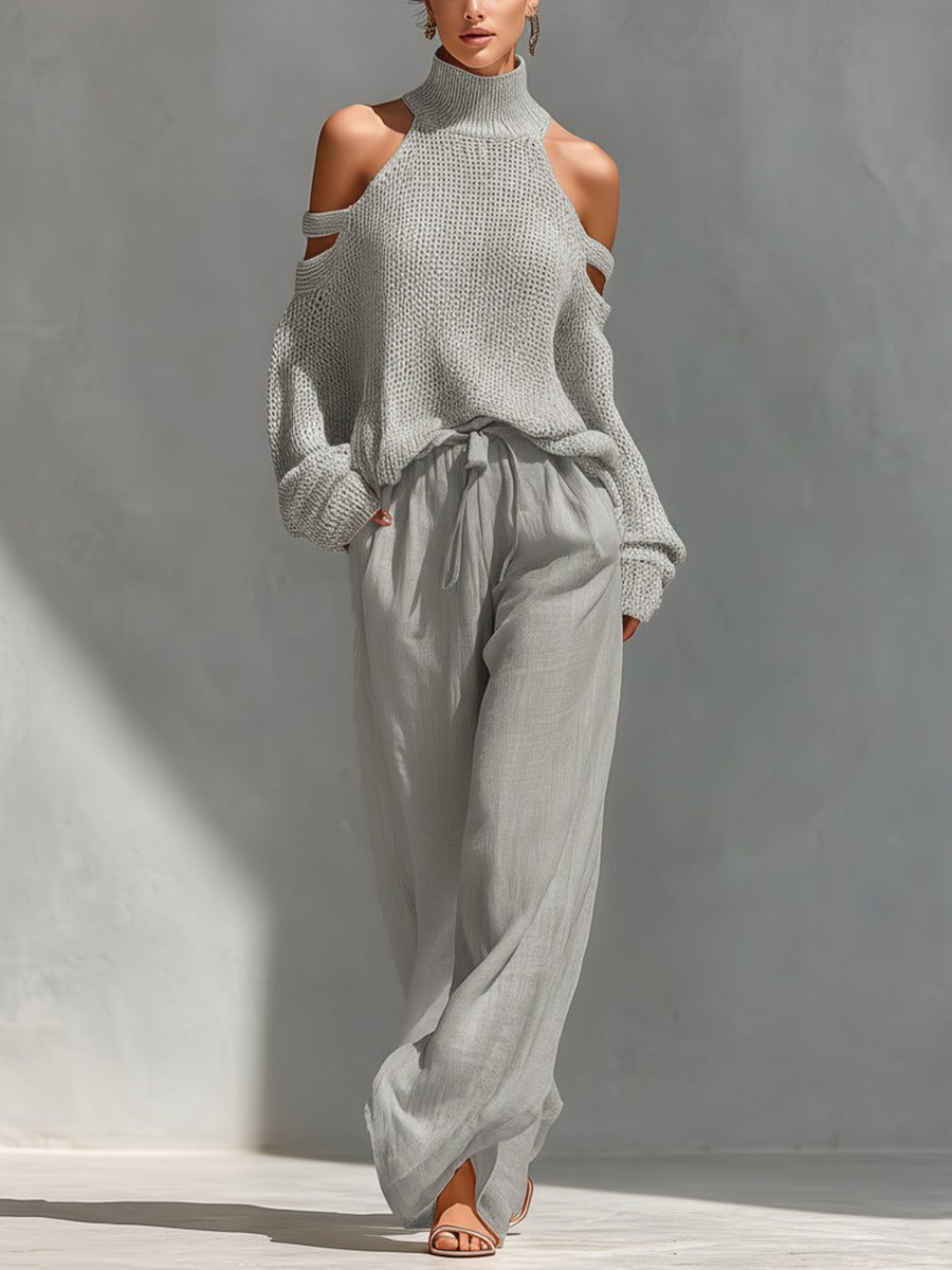 Vessa | Two-Piece Set with Bardot Neckline