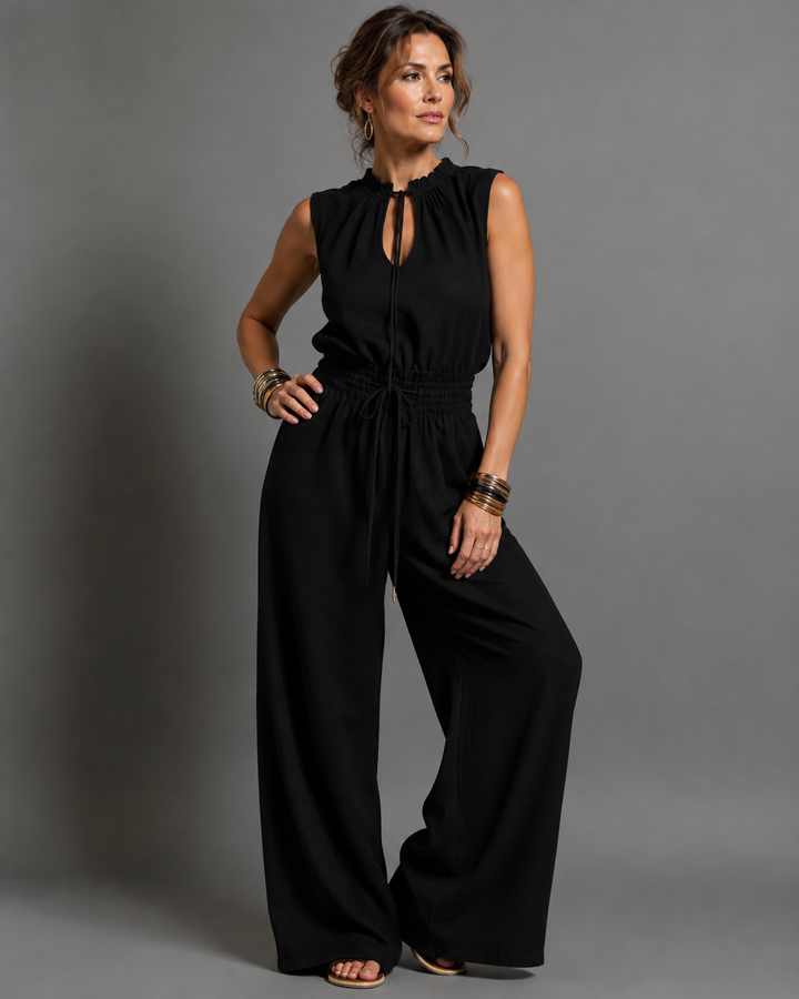 Jette | Sleeveless Jumpsuit with Wide Legs