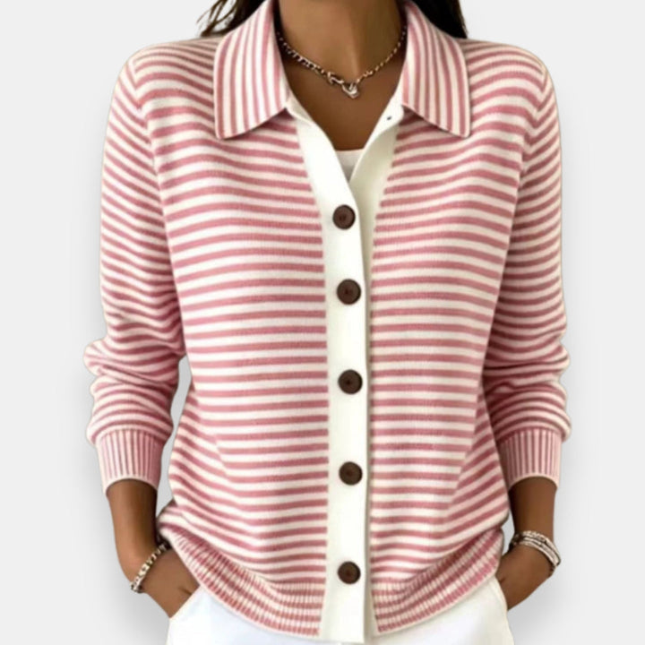 Nola | Striped Autumn Cardigan