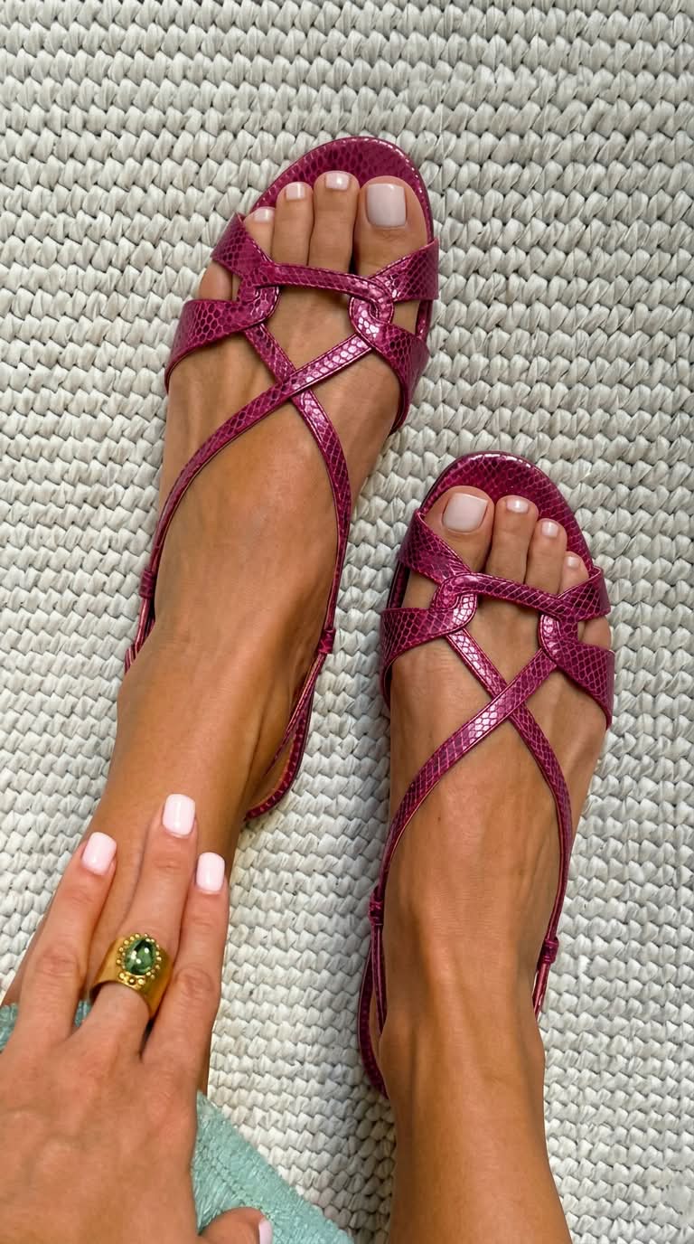 ANNE | Cross Strap Sandals