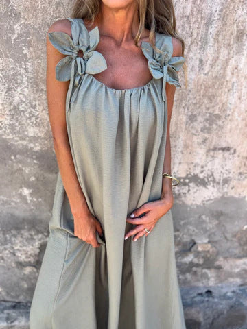 LUCIANA | Floral Strap Maxi Dress