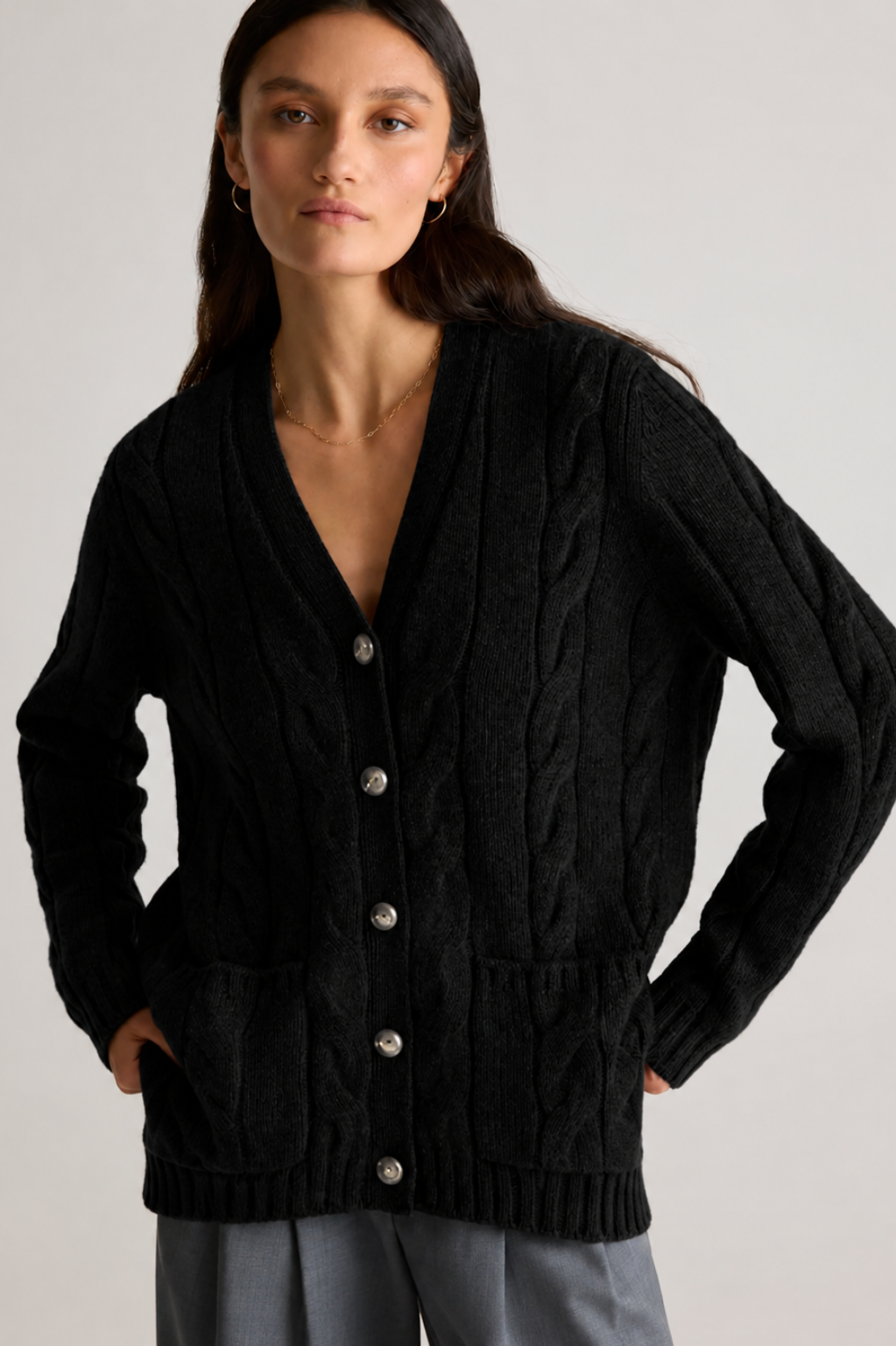 Elisa | Cable Knit Cardigan