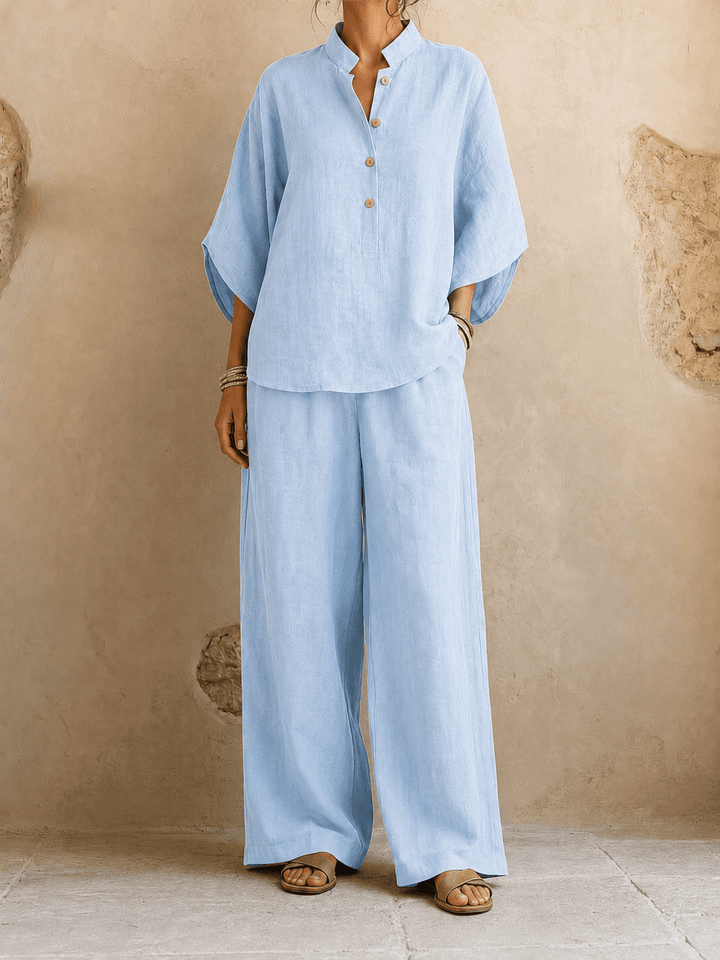 Maribel | Batwing Sleeves and Wide-Leg Pants