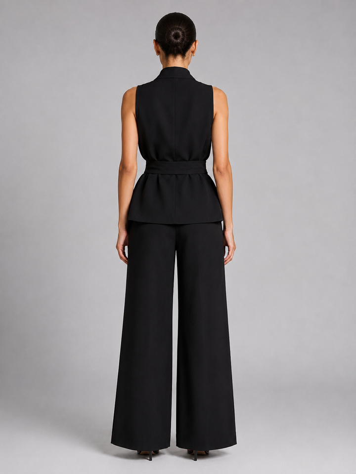Amelia | Wrap Top & Wide-Leg Trousers Set