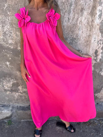 LUCIANA | Floral Strap Maxi Dress