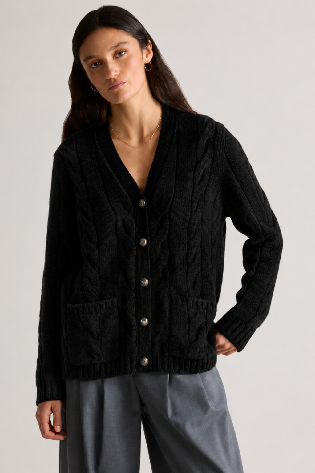 Elisa | Cable Knit Cardigan