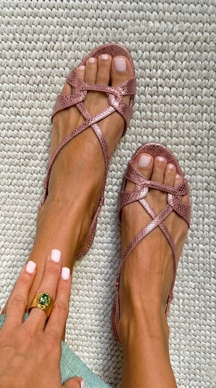ANNE | Cross Strap Sandals