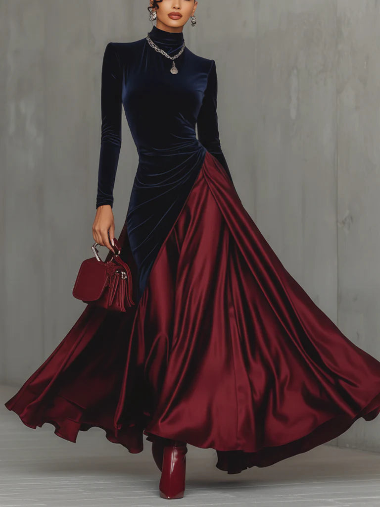 Lucrèce | Long Bicolour Dress