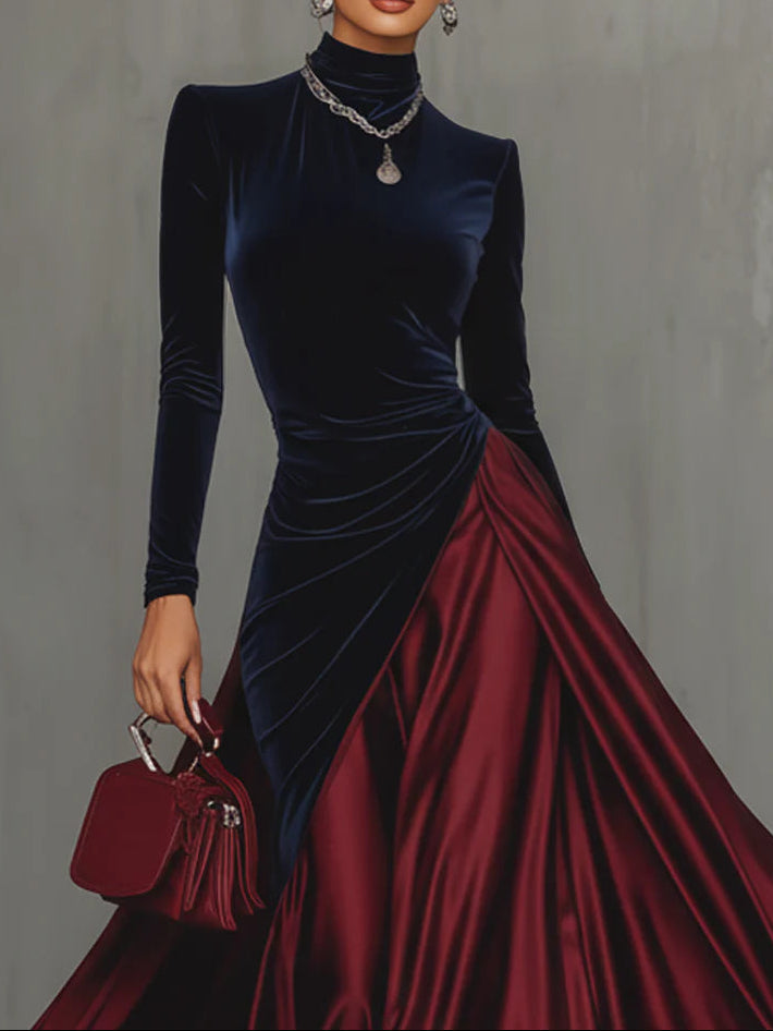 Lucrèce | Long Bicolour Dress