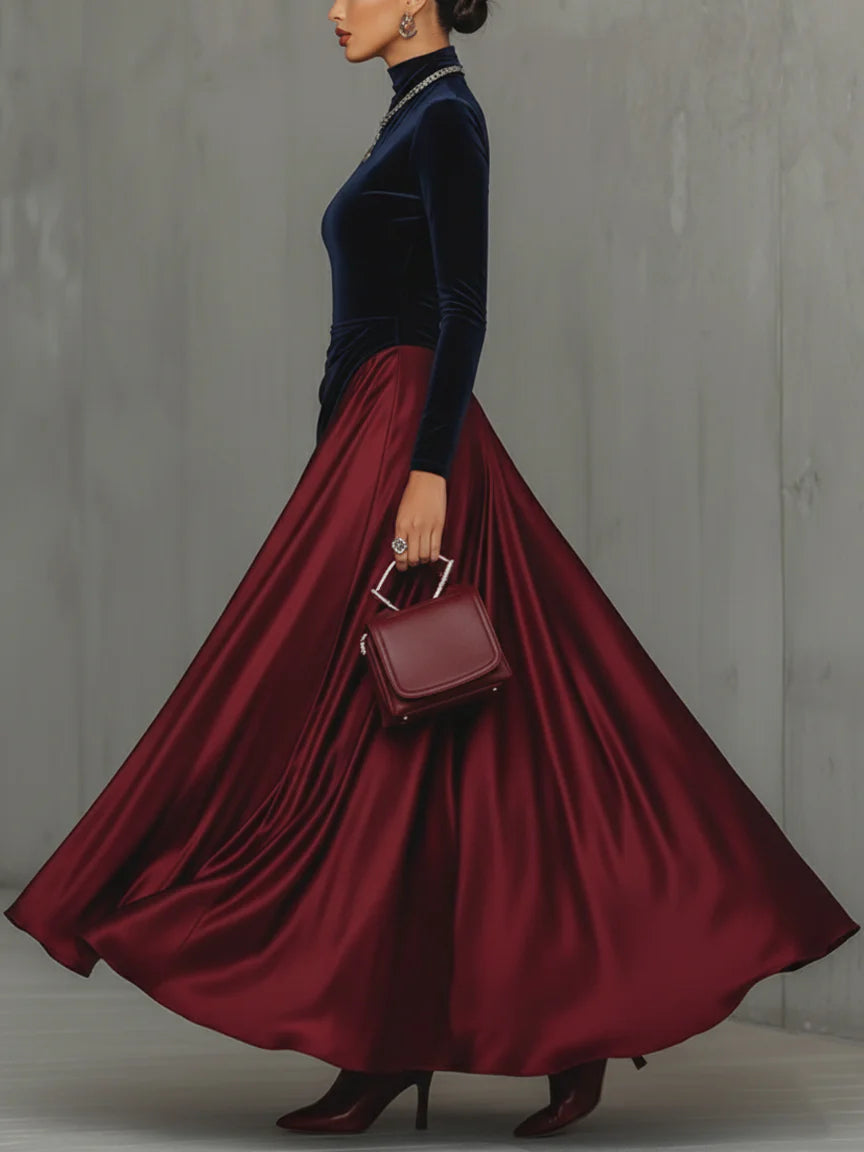 Lucrèce | Long Bicolour Dress