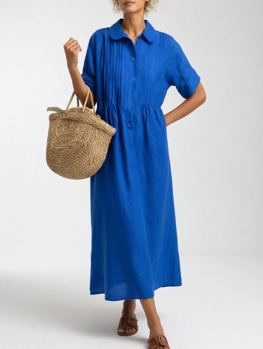 Lysandra | Summer Flowing Shirt Dress