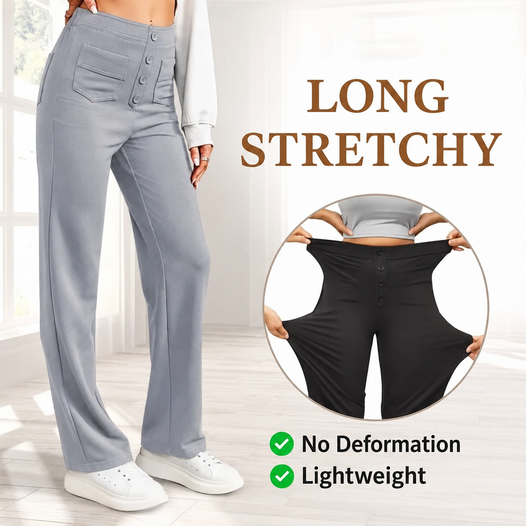 Camille | High Waist Stretch Trousers