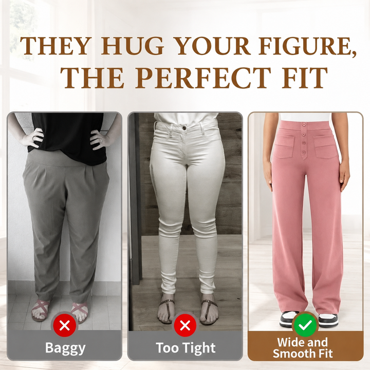 Camille | High Waist Stretch Trousers