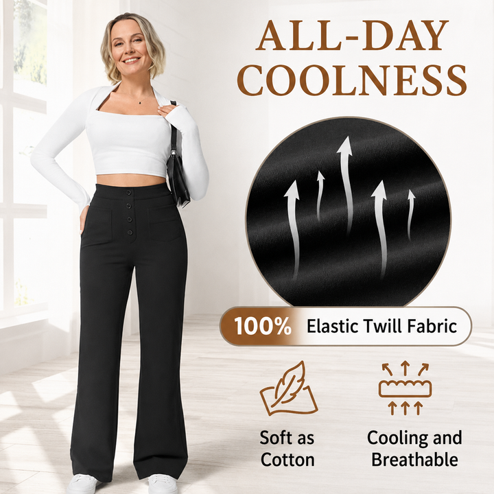 Camille | High Waist Stretch Trousers