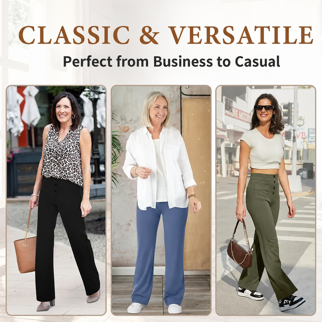 Camille | High Waist Stretch Trousers