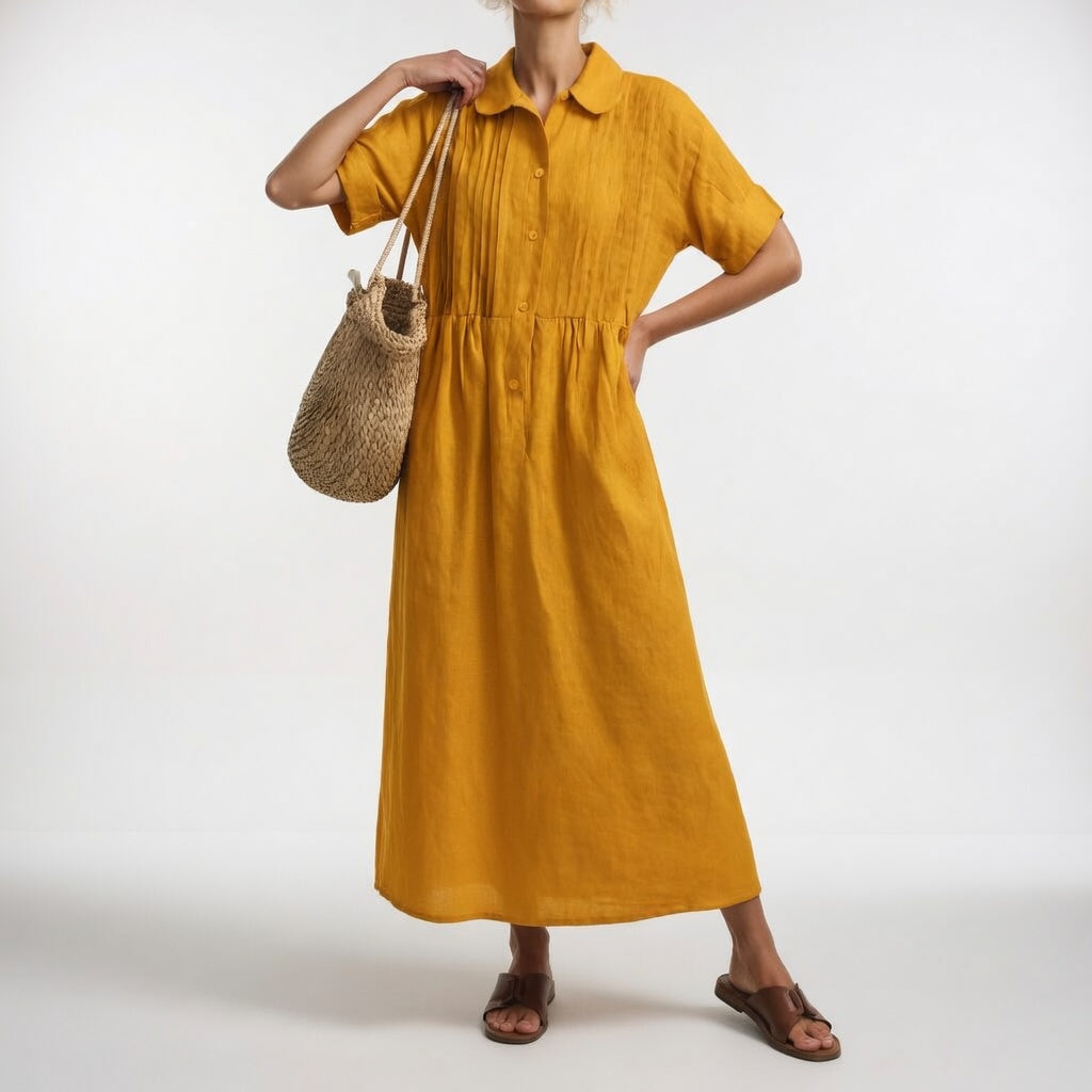 Lysandra | Summer Flowing Shirt Dress