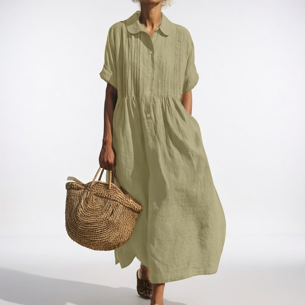 Lysandra | Summer Flowing Shirt Dress