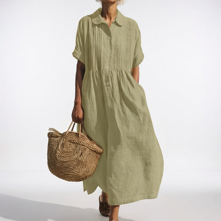 Lysandra | Summer Flowing Shirt Dress