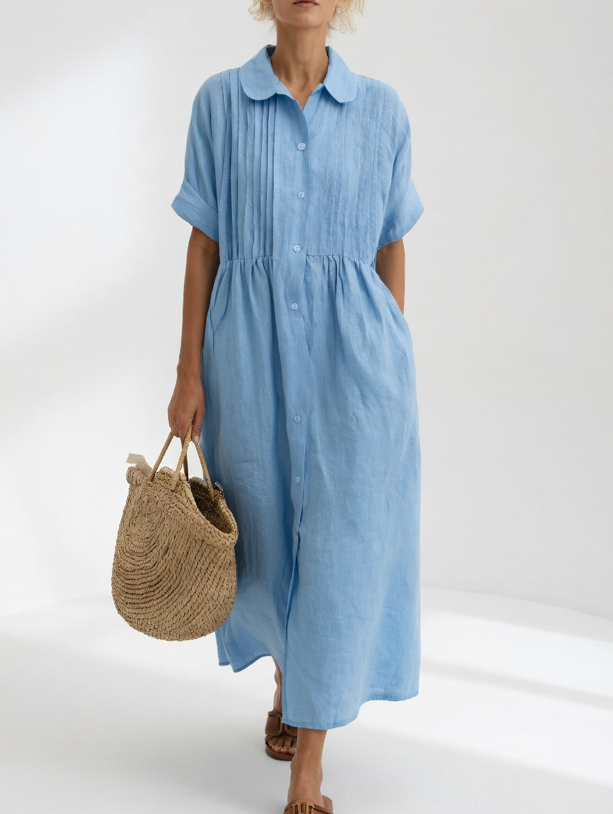Lysandra | Summer Flowing Shirt Dress