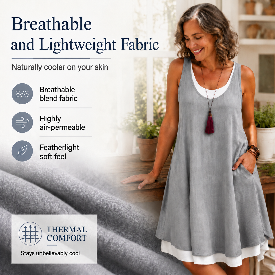MARISSA | Layered Sleeveless Dress