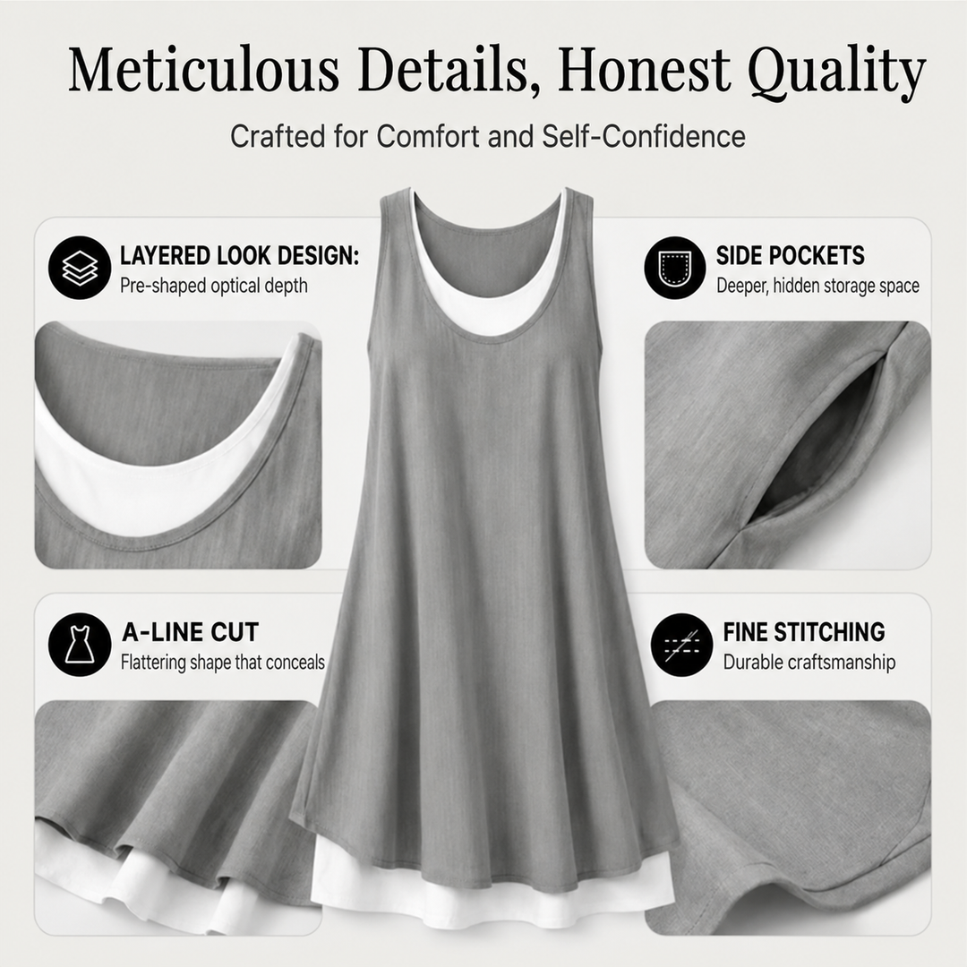MARISSA | Layered Sleeveless Dress