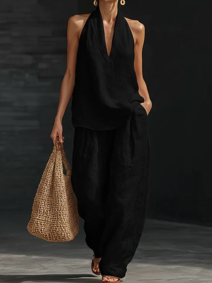 Zoe™ – Sleeveless Top and Wide Trousers