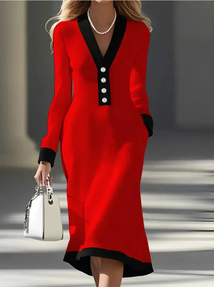 Kaylin | Stylish Long-Sleeve Dress